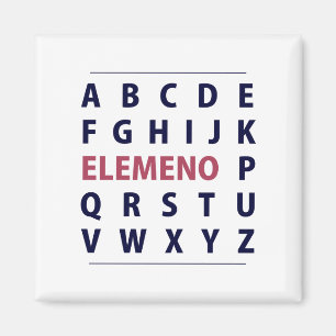 Englisch Alphapbet ELEMENO Song Magnet