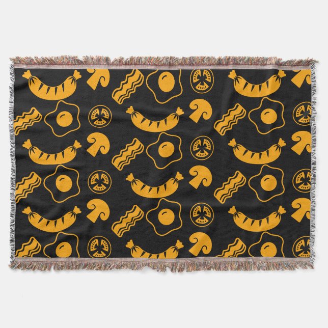 Englisch Breakfast Pattern Decke (Vorderseite)