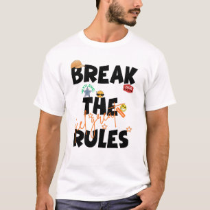 Englisch: Brich die Regeln - Streetwear Grafik T-S T-Shirt