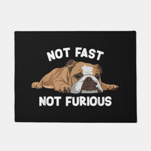 Englisch Bulldog schlafen nicht schnell, nicht wüt Fußmatte