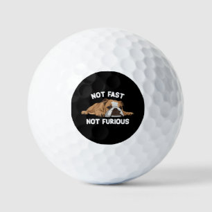 Englisch Bulldog schlafen nicht schnell, nicht wüt Golfball