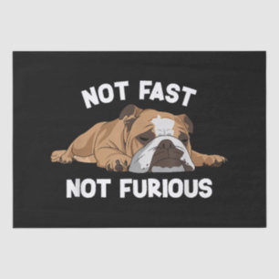 Englisch Bulldog schlafen nicht schnell, nicht wüt Seidenpapier