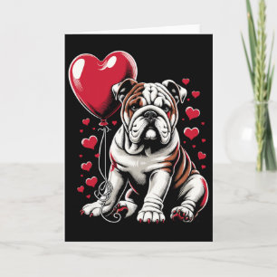Englisch Bulldogge Valentinstag Hundebesitzer Vale Karte