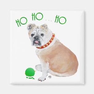 Englisch Bulldogge Weihnachtsmagnet Magnet