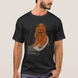 Englisch Cocker Spanisch Skateboarding Hunde Liebh T-Shirt