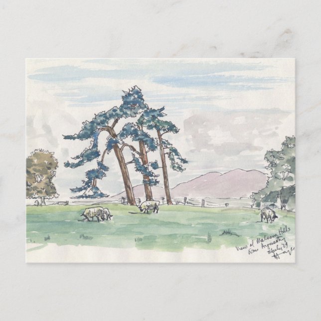 Englisch Countryside Postcard Postkarte (Vorderseite)