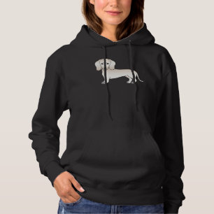 Englisch Cream Kurzhaar Dachshund Cartoon Hund Hoodie