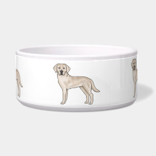 Englisch Cream Labrador Retriever Cartoon Lab Hund Napf