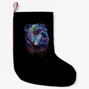 Englisch Farbenfroge Bulldogge Geschenk Eine Engli Kleiner Weihnachtsstrumpf