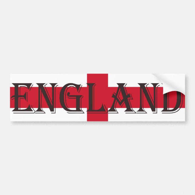 Englisch Flag England b arc1 Autoaufkleber (Vorne)