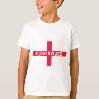 Englisch Flag Weißer Text T-Shirt