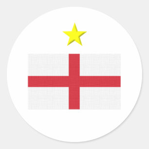 Englisch Footie Runder Aufkleber