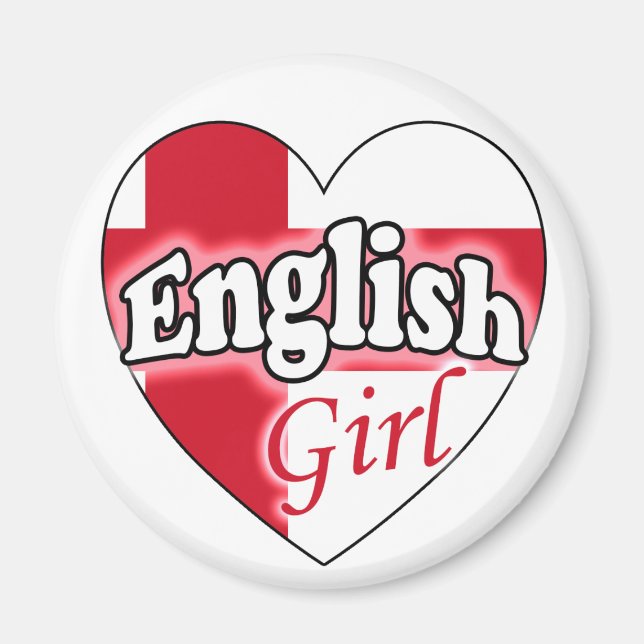 Englisch Girl Magnet (Vorne)
