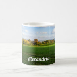 Englisch Herbst Landschaft - Personalisiert Kaffeetasse