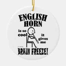 Englisch Horn, Brain Freeze Keramik Ornament