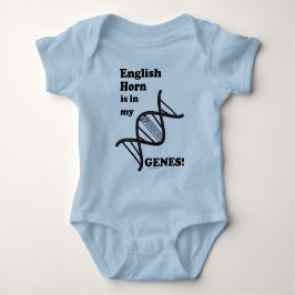 Englisch Horn ist in meinen Genen Baby Strampler