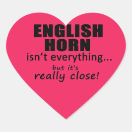 Englisch Horn ist nicht alles Heart Sticker