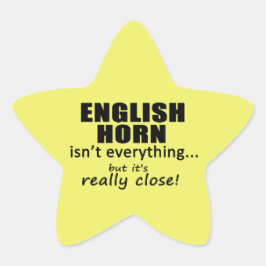 Englisch Horn ist nicht alles Star Sticker
