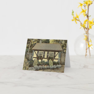 Englisch Hütte and Garden - Blank Card Karte