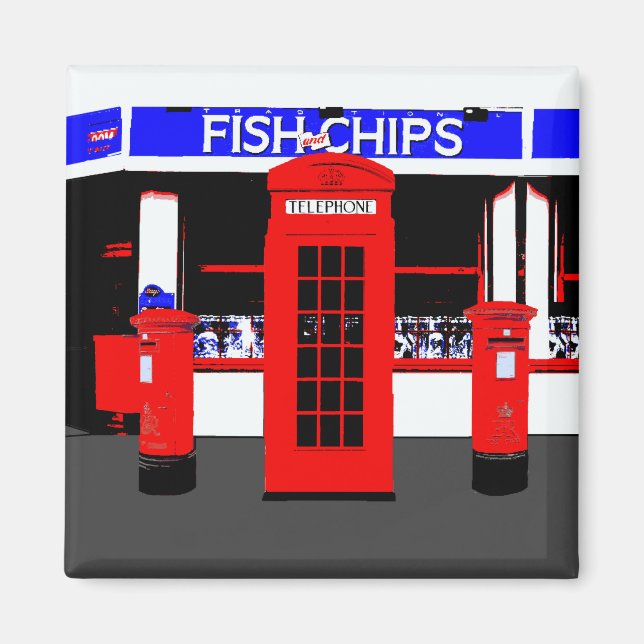 Englisch Icons Magnet (Vorne)