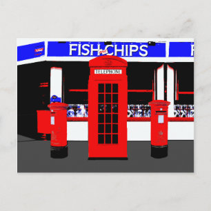 Englisch Icons Postcard Postkarte