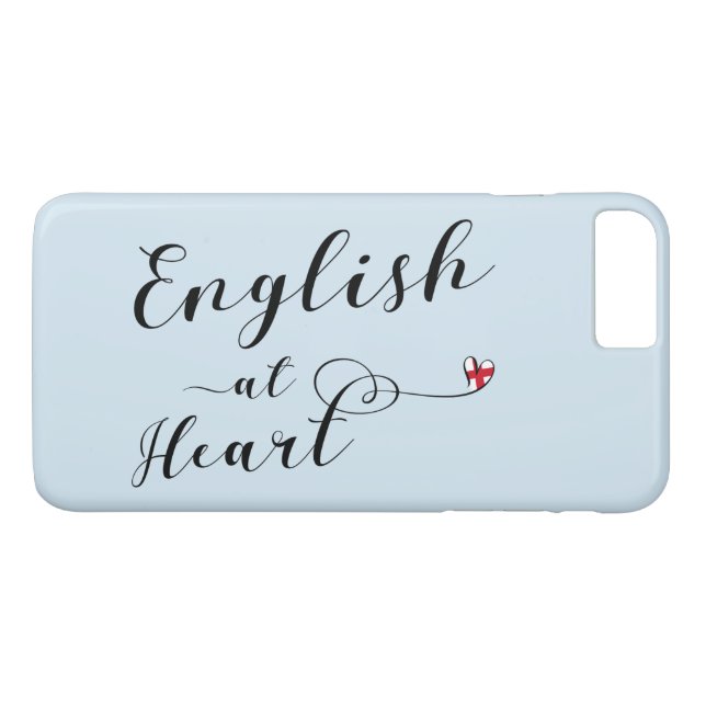 Englisch in Heart Mobile Phone Case (Rückseite (Horizontal))