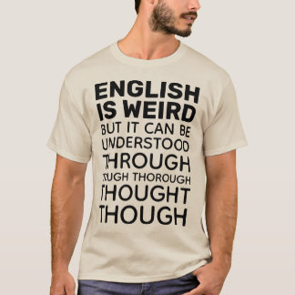 Englisch ist komisch Funny Grammar Teacher T-Shirt
