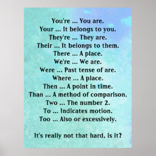 Englisch ist nicht so schwer poster