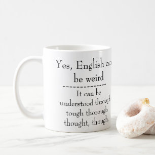 Englisch ist sonderbar kaffeetasse