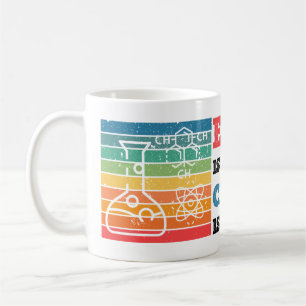 Englisch ist wichtig, aber Chemie ist wichtig Kaffeetasse