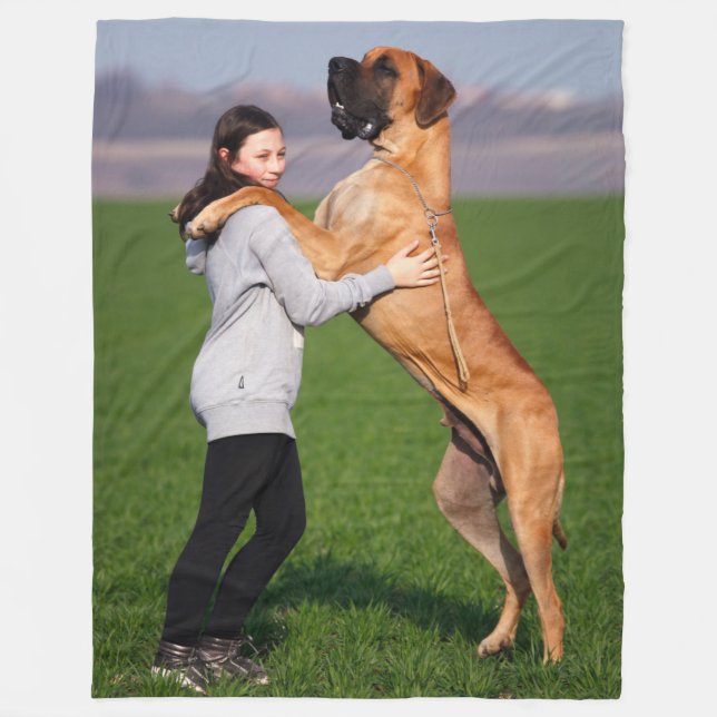 ENGLISCH MASTIFF FLEECEDECKE (Vorderseite)