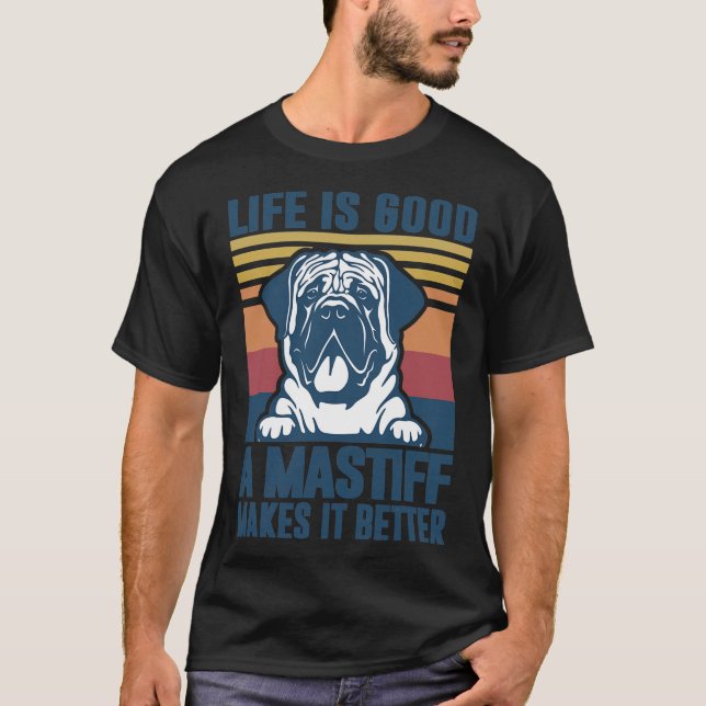 Englisch Mastiff Geschenke für Frauen Männer Masti T-Shirt (Vorderseite)
