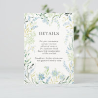 Englisch Meadow Delicate Blume Wedding Details