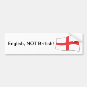 Englisch, NICHT britisch! - Autoaufkleber