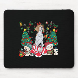 Englisch Pointer Funny Christmas Dog für Männer Fr Mousepad