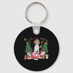 Englisch Pointer Funny Christmas Dog für Männer Fr Schlüsselanhänger