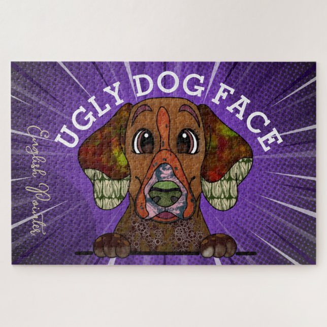 Englisch Pointer Hund Gesicht 1000 Stück (Horizontal)
