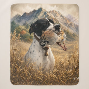 Englisch Pointer Jagd ,Chukar Rebhuhn Sherpadecke