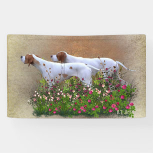 Englisch Pointer Tapestry Poster Triptych Acrylic  Banner