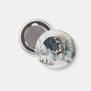 Englisch Pointer , Woodcock Jägersaison , Kunst Magnet