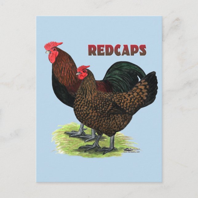 Englisch Redcaps Postkarte (Vorderseite)