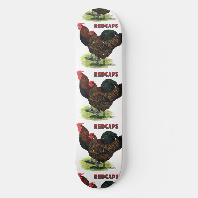 Englisch Redcaps Skateboard (Vorderseite)