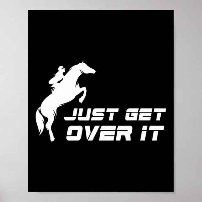Englisch Riding Hunter Jumper Girl Reiten Poster (Vorne)