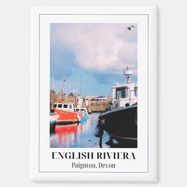 Englisch Riviera, Devon, England Magnet (Vorderseite)