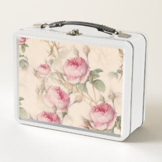Englisch Rose Metal Lunchbox