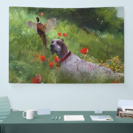 Englisch Setter, Fasanierjagd Banner