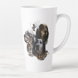 Englisch Setter, Holzhacken Milchtasse