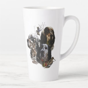 Englisch Setter, Holzhacken Milchtasse