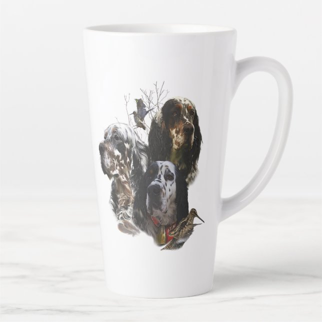 Englisch Setter, Holzhacken Milchtasse (Rechts)