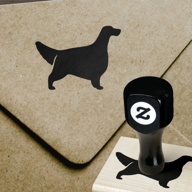 Englisch Setter Hunde Rasse Silhouette Gummistempel (Von Creator hochgeladen)